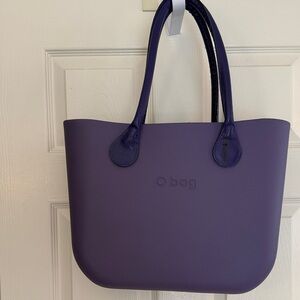 O bag Purple Tote with Matching Handles